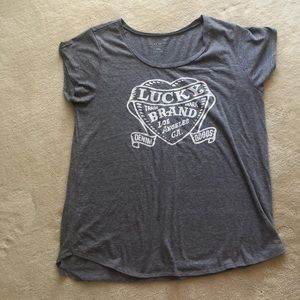 Lucky brand t shirt grey